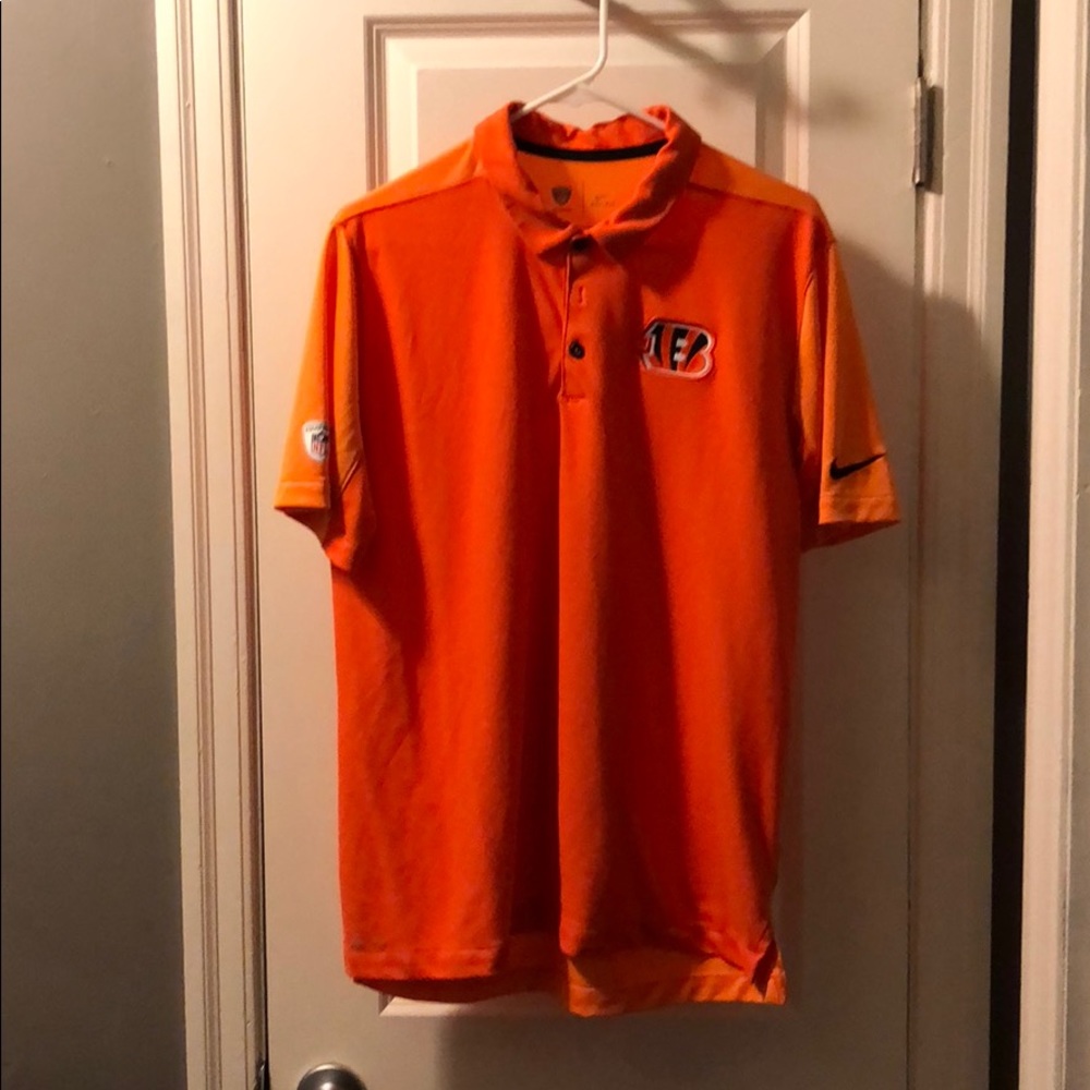 Nike Mens Cincinnati Bengals Dri Fit Polo